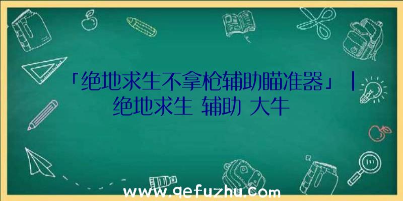 「绝地求生不拿枪辅助瞄准器」|绝地求生